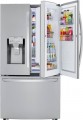 LG - 23.5 Cu. Ft. French Door-in-Door Counter-Depth Refrigerator with Craft Ice - PrintProof Stainless Steel-6395334