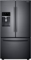 Samsung - 22.5 cu. ft. Counter Depth French Door Refrigerator with CoolSelect Pantry - Fingerprint Resistant Black Stainless Steel