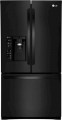 LG - 23.7 Cu. Ft. French Door Counter-Depth Refrigerator - Matte Black Stainless Steel
