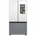 Samsung - 30 cu. ft Bespoke 3-Door French Door Refrigerator with Family Hub - Gray glass-6493531