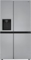 LG - 23 Cu. Ft. Side-by-Side Counter-Depth Refrigerator with Smooth Touch Dispenser - Stainless steel