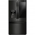 LG - 26 Cu. Ft. French Door-in-Door Smart Wi-Fi Enabled Refrigerator - Matte Black Stainless Steel-6250204