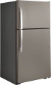 GE - 21.9 Cu. Ft. Top-Freezer Refrigerator - Slate