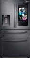 Samsung - Family Hub 27.7 Cu. Ft. 4-Door French Door Refrigerator - Fingerprint Resistant Black Stainless Steel-6355745
