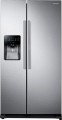 Samsung - 24.7 Cu. Ft. Food ShowCase Side-by-Side Refrigerator with Thru-the-Door Ice and Water - Stainless steel