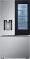 LG - 30.7 Cu. Ft. French Door Standard-Depth Smart Refrigerator with InstaView - Stainless Steel