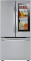 LG - 22.6 Cu. Ft. French InstaView Door-in-Door Counter-Depth Refrigerator with Ice Maker - PrintProof Stainless Steel