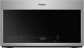 Whirlpool - 1.9 Cu. Ft. Convection Over-the-Range Microwave with Sensor Cooking - Fingerprint Resistant Stainless Steel