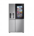 LG - 23 Cu. Ft. Side-by-Side Counter-Depth Smart Refrigerator with Craft Ice - Stainless steel