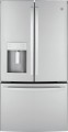 GE - ENERGY STAR® 22.1 Cu. Ft. Counter-Depth Fingerprint Resistant French-Door Refrigerator - Stainless steel