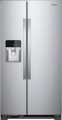 Whirlpool - 21.4 Cu. Ft. Side-by-Side Refrigerator - Monochromatic Stainless Steel