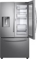 Samsung - 27.8 Cu. Ft. French Door Refrigerator with Food Showcase - Fingerprint Resistant Stainless steel