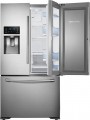 Samsung - 23 cu. ft. Counter Depth 3-Door Food ShowCase Refrigerator - Stainless steel