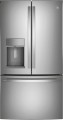 GE - Profile Series 27.7 Cu. Ft. Fingerprint Resistant French-Door Refrigerator with Door In Door and Hands-Free AutoFill - Stainless steel