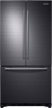 Samsung - 18 Cu.Ft. French Door Counter-Depth Refrigerator - Fingerprint Resistant Black Stainless Steel