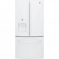 GE - 23.8 Cu. Ft. French Door Refrigerator - High Gloss White