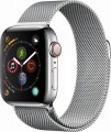 Apple - Apple Watch Series 4 (GPS + Cellular), 40mm Stainless Steel Case with Milanese Loop - Stainless Steel