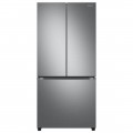 Samsung - Open Box 25 cu. ft. 3-Door French Door Smart Refrigerator with Beverage Center - Stainless Steel