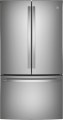 GE - Profile Series ENERGY STAR® 23.1 Cu. Ft. Counter-Depth Fingerprint Resistant French-Door Refrigerator - Stainless steel