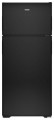 Hotpoint - 17.6 Cu. Ft. Frost-Free Top-Freezer Refrigerator - Black