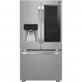 LG - STUDIO 23.5 Cu. Ft. French InstaView Door-in-Door Counter-Depth Smart Wi-Fi Refrigerator - Stainless steel