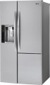 LG - 21.7 Cu. Ft. Side-by-Side Door-in-Door Counter-Depth Smart Wi-Fi Enabled Refrigerator - Stainless steel