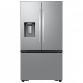 Samsung - BESPOKE 29 cu. ft. 4-Door French Door Smart Refrigerator with Family Hub - White Glass