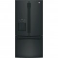 GE - 23.8 Cu. Ft. French Door Refrigerator - High Gloss Black