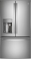 GE - Profile Series ENERGY STAR 27.7 Cu. Ft. Smart Fingerprint Resistant French-Door Refrigerator with Keurig® Brewing System - Stainless steel