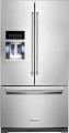 KitchenAid - 19.4 Cu. Ft. Bottom-Freezer 4-Door French Door Refrigerator - PrintShield Finish Stainless Steel