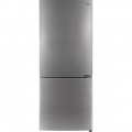 LG - 14.7 Cu. Ft. Bottom-Freezer Counter-Depth Refrigerator - Platinum silver