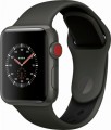 Apple - Apple Watch Edition (GPS + Cellular), 38mm Gray Ceramic Case with Gray/Black Sport Band - Gray Ceramic