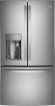 GE - Profile Series ENERGY STAR 22.1 Cu. Ft. Smart Fingerprint Resistant French-Door Refrigerator with Keurig® Brewing System - Stainless steel