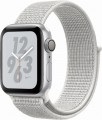 Apple - Apple Watch Nike+ Series 4 (GPS), 40mm Silver Aluminum Case with Summit White Nike Sport Loop - Silver Aluminum