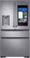 Samsung - Family Hub 22.2 Cu. Ft. 4-Door French Door Counter-Depth Refrigerator - Fingerprint Resistant Stainless Steel